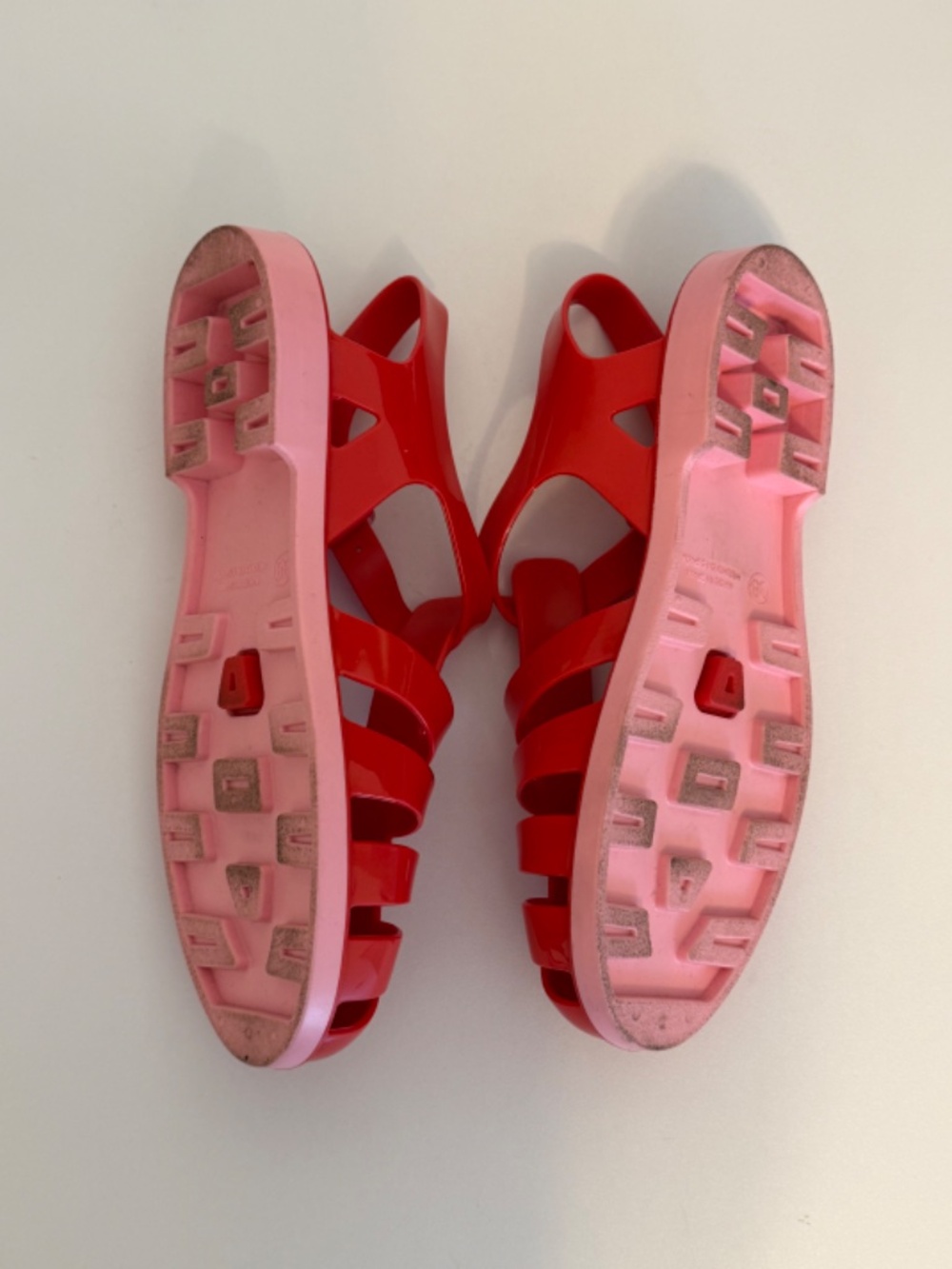 BODEN Red/Pink Jelly Fisherman Sandals | 38 - Picture 2 of 4